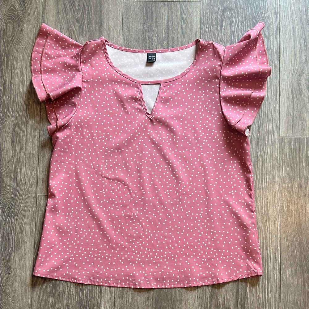 Women’s SHEIN Pink Polka Dot Women's Top